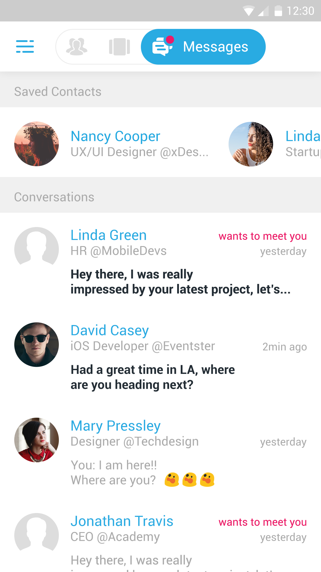 Eventster Messages - Mobile Event App